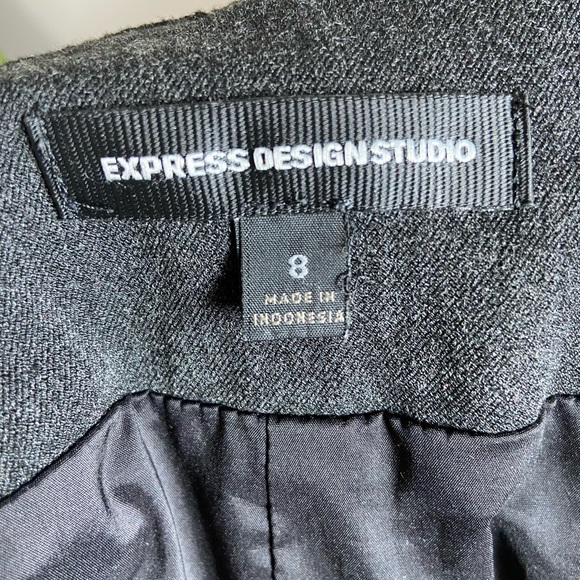 Express High Waisted Grey Tailored Skirt size 8 - Picture 9 of 16